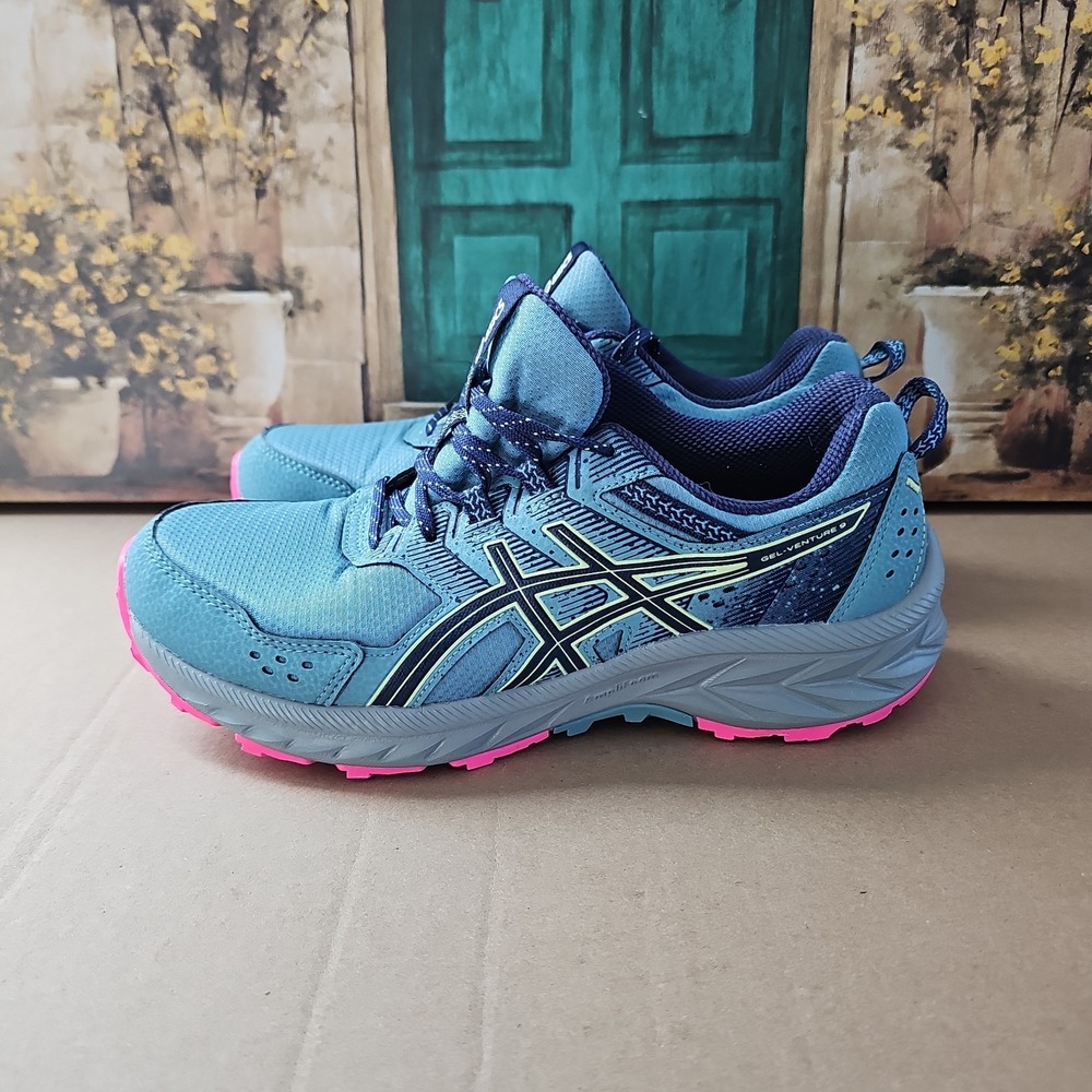 ASICS Women's Breathable Trail Running Sneakers, Wide Width US Size 9